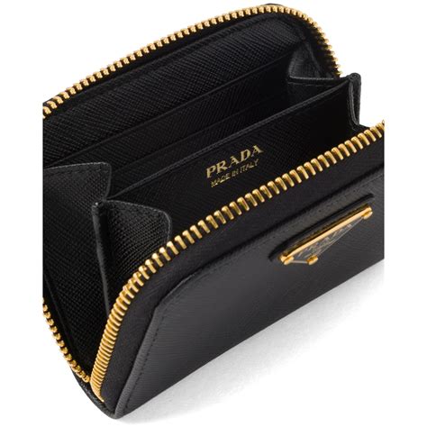 prada long wallet saffiano|prada card case.